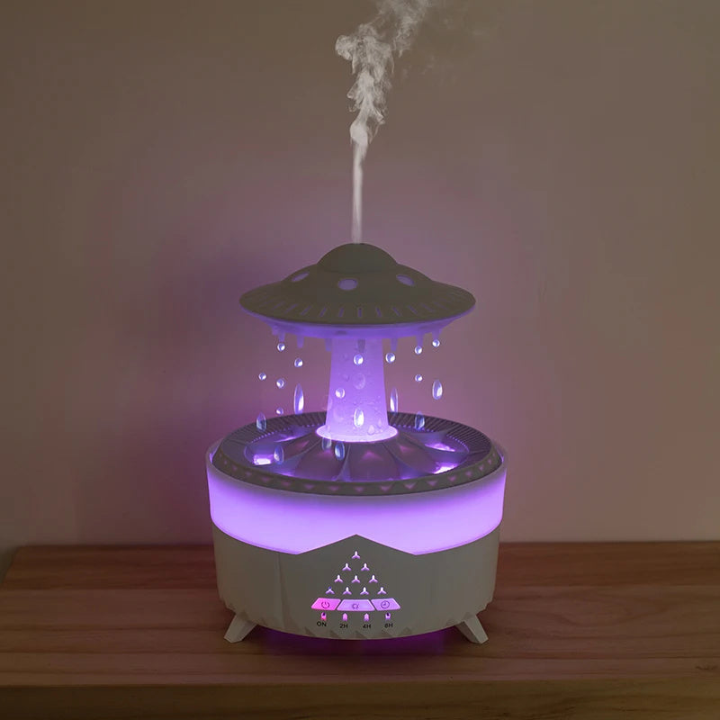 🌐New UFO Raindrop Humidifier Water Drop Air Humidifier USB Aromatherapy Essential Oils Aroma Air Diffuser Household Mist Maker Home Decor