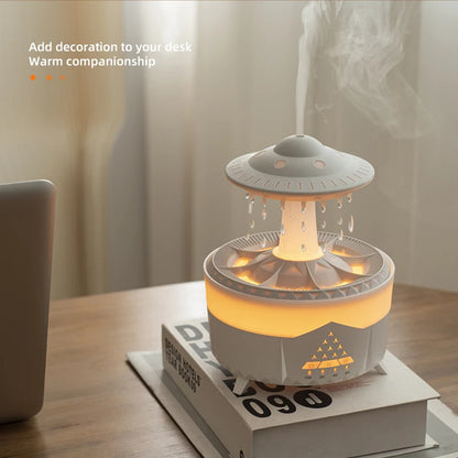 🌐New UFO Raindrop Humidifier Water Drop Air Humidifier USB Aromatherapy Essential Oils Aroma Air Diffuser Household Mist Maker Home Decor