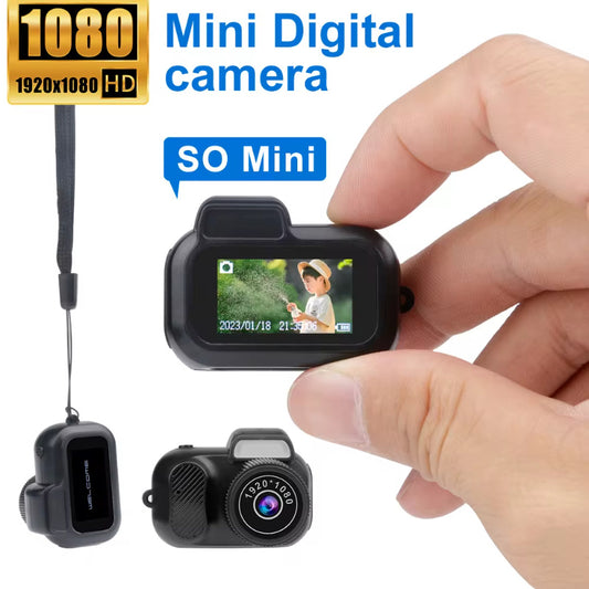 🌐Retro Mini Camera With Screen Indoor Home Outdoor 1080p HD Portable Very Small Camera Video Support Holiday Gifts