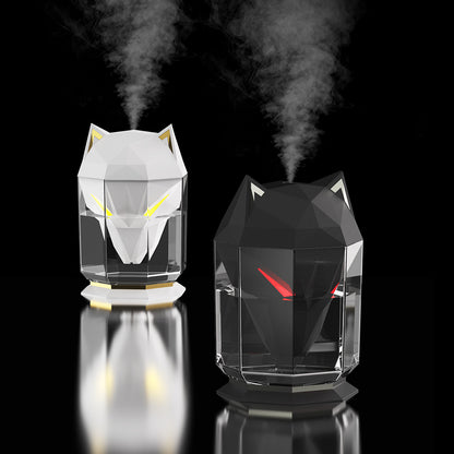 🌐War Wolf Air Humidifier Ultrasonic Air Diffuser Colorful Lights Humidifier Air Nano Spray Home Desktop Supplies